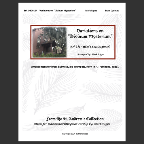 Of The Father's Love Begotten (Divinum Mysterium) for Brass Quintet - StA BQ00114